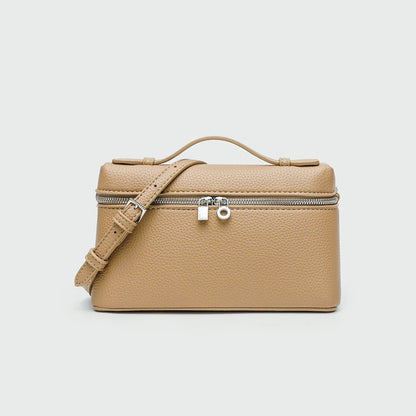 Premium Sense of Niche Lychee Grain Shoulder Bag Simple Fashion Lunch Box Women's Bag Exquisite Mini Handheld Crossbody Bags