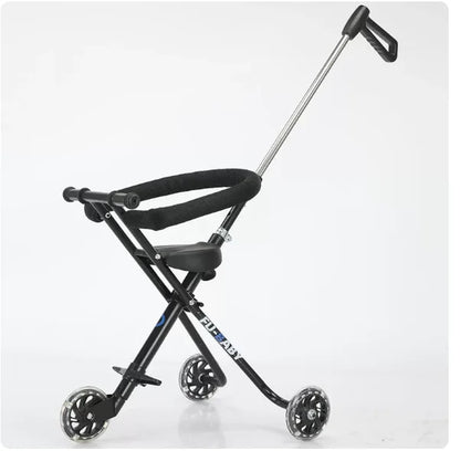 Lightweight Foldable Kids Travel Push Cart Outdoor Stroller for 6 To 12 Years Old Children