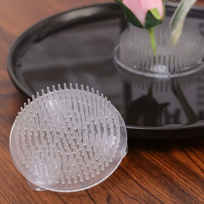 1/3Pcs Transparent Ikebana Stem Holder Waterproof Circular Arrangement Base DIY Flower Fixing Bracket for Vases Floral Design