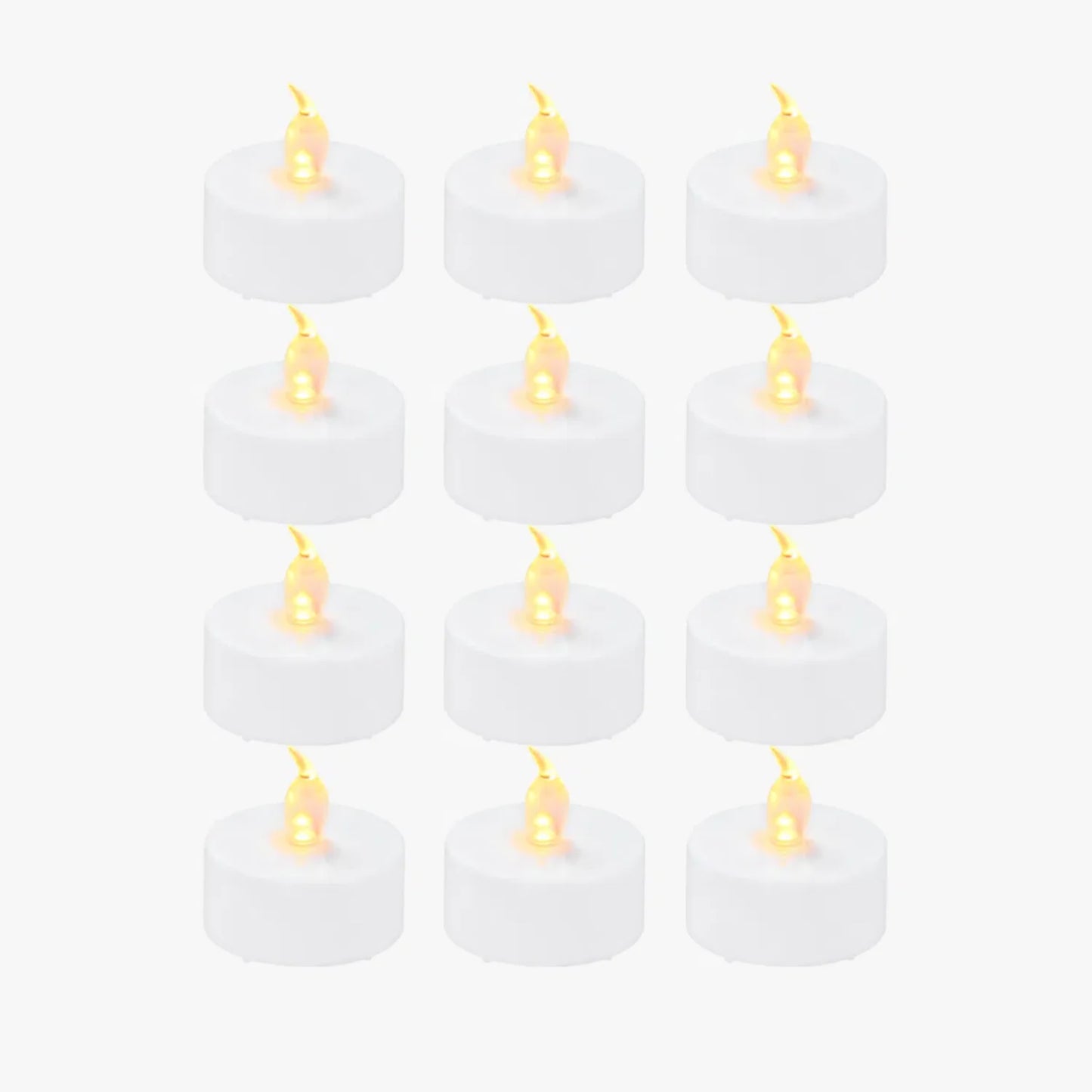 LED Flame Tea Light Candle Set Warm White for Bambu Lab Creator Program 3D Printer Accessories
