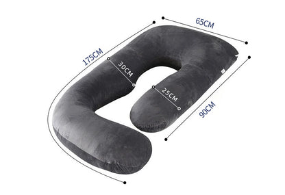 PANGDUBE G Shaped Pregnancy Pillow Waist Support for Pregnant Women Maternity Breastfeeding Cushion Cotton 3KG Body Pillow