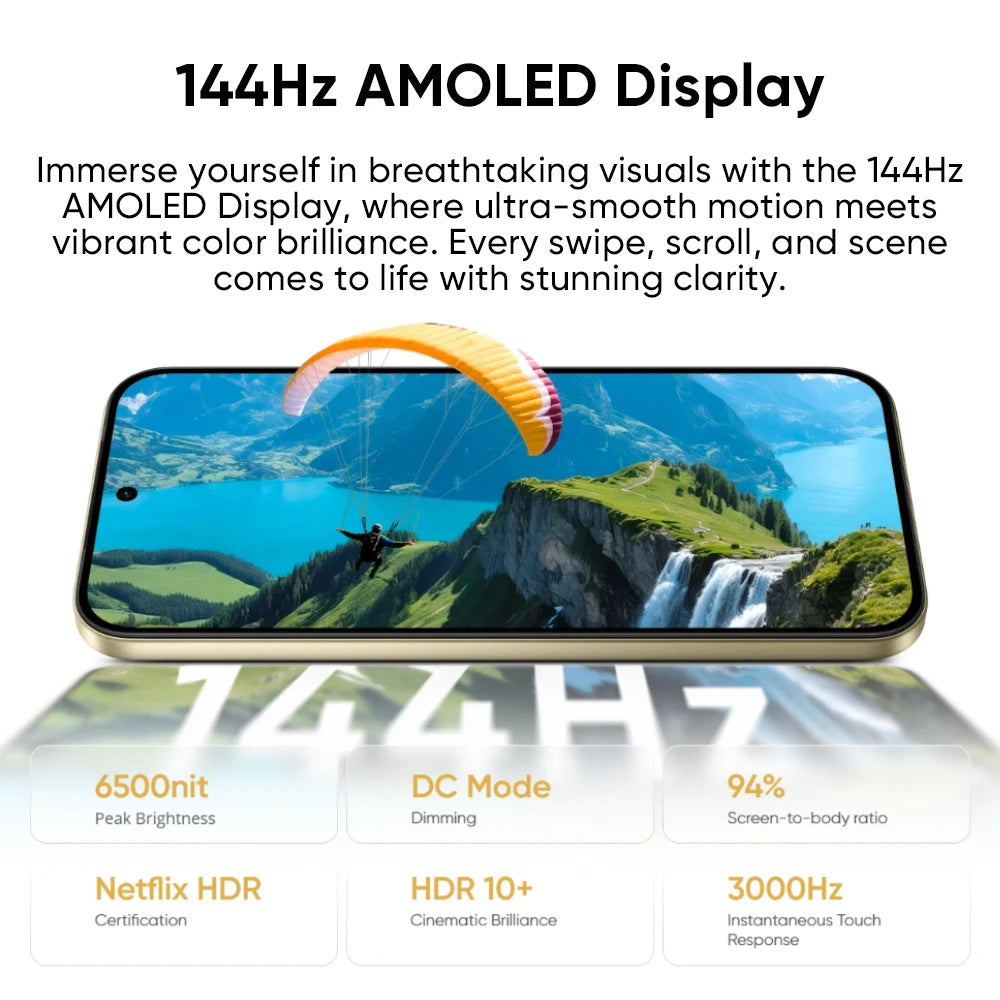 New Arrival realme 16 Pro 5G Smartphone European Version 200MP LumaColor Camera 6500nit AMOLED Display 6500mAh Battery NFC