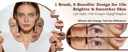 Face Lymphatic Sculpting Massager Ergonomic Contour Brush Jawline Chin Shaping Drainage Massager Facial Relax Skincare Tool