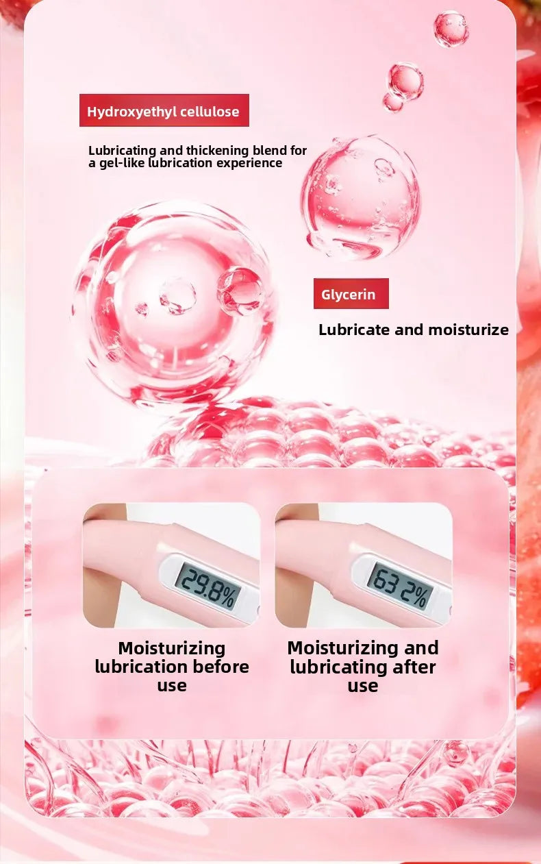100ml Strawberry/Vanilla/Pineapple Sex Adult Ice Cream Flavored Smooth Sweet Slippery Oral Lubricant Non-sticky Safer Gel