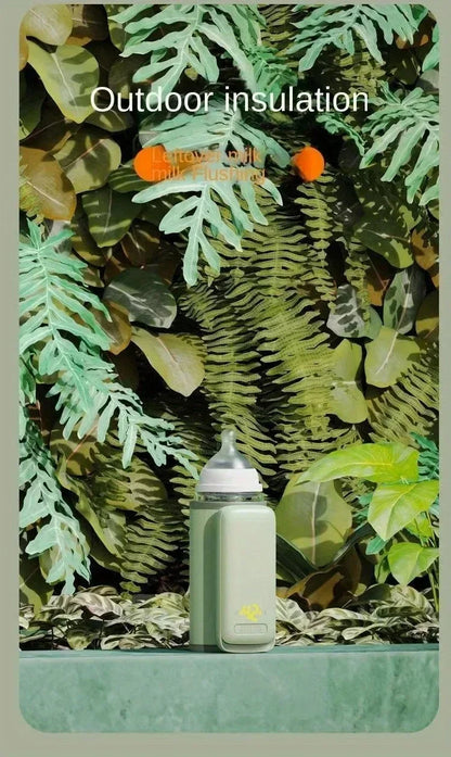 Rechargeable Baby Bottle Warmer 6Levels Temperature Adjustment with Temperature Display Warmer Sleeve Feeding Accessories