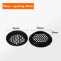 10pcs Round Cabinet Air Duct Vent Dia.19-53mm Stainless Steel Louver Mesh Hole Plug Decoration Cover Wardrobe Grille Ventilation