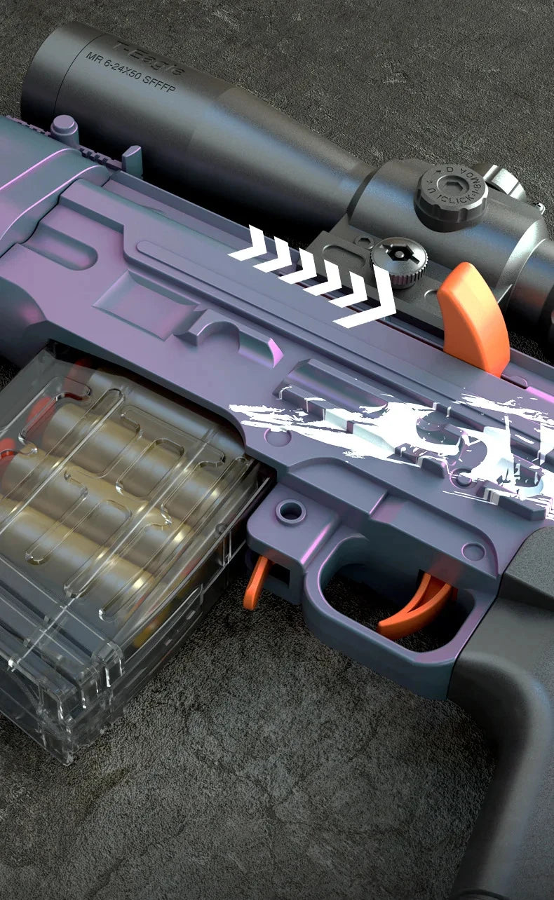 Soft Bullet Sniper Toy Gun Manual Loaded Shell Ejecting Firable Outdoor Battle Gun Model Christmas Gift