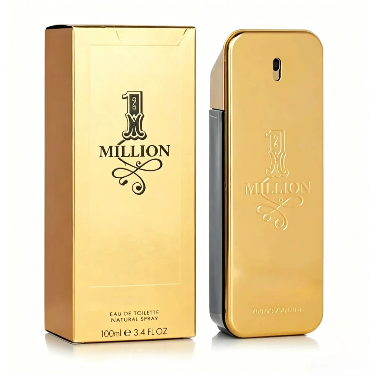 Pico Rabanne Rabanne 1 Million Eau De Toilette For Men - A Designer France With 10-12 Hour longtivity, Blending Notes Of Citrus, cinneron, And Amber - Luxurious Men's shade Spray.