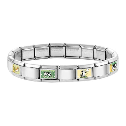 Y2K Cute Funny Sofa Cats Dogs Italian Charm Fit 9mm Stainless Steel Women DIY Bracelet Drop Shipping Fashion Jewelry Wholesale