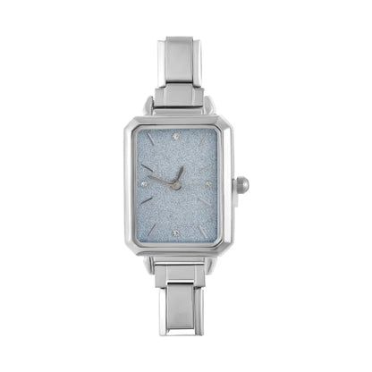 Fashion Colorful Dial Square Stainless Steel Women Watch Head Fit 9mm Bracelet For Party Friend Wife Birthday Jewelry Gifts