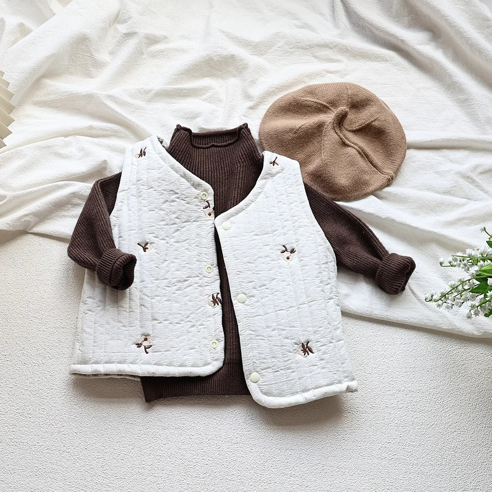 MILANCEL Spring Autumn New Kids Infant Sweaters Turtleneck Boys Pullover Boys Knitwear Girls Base Sweater