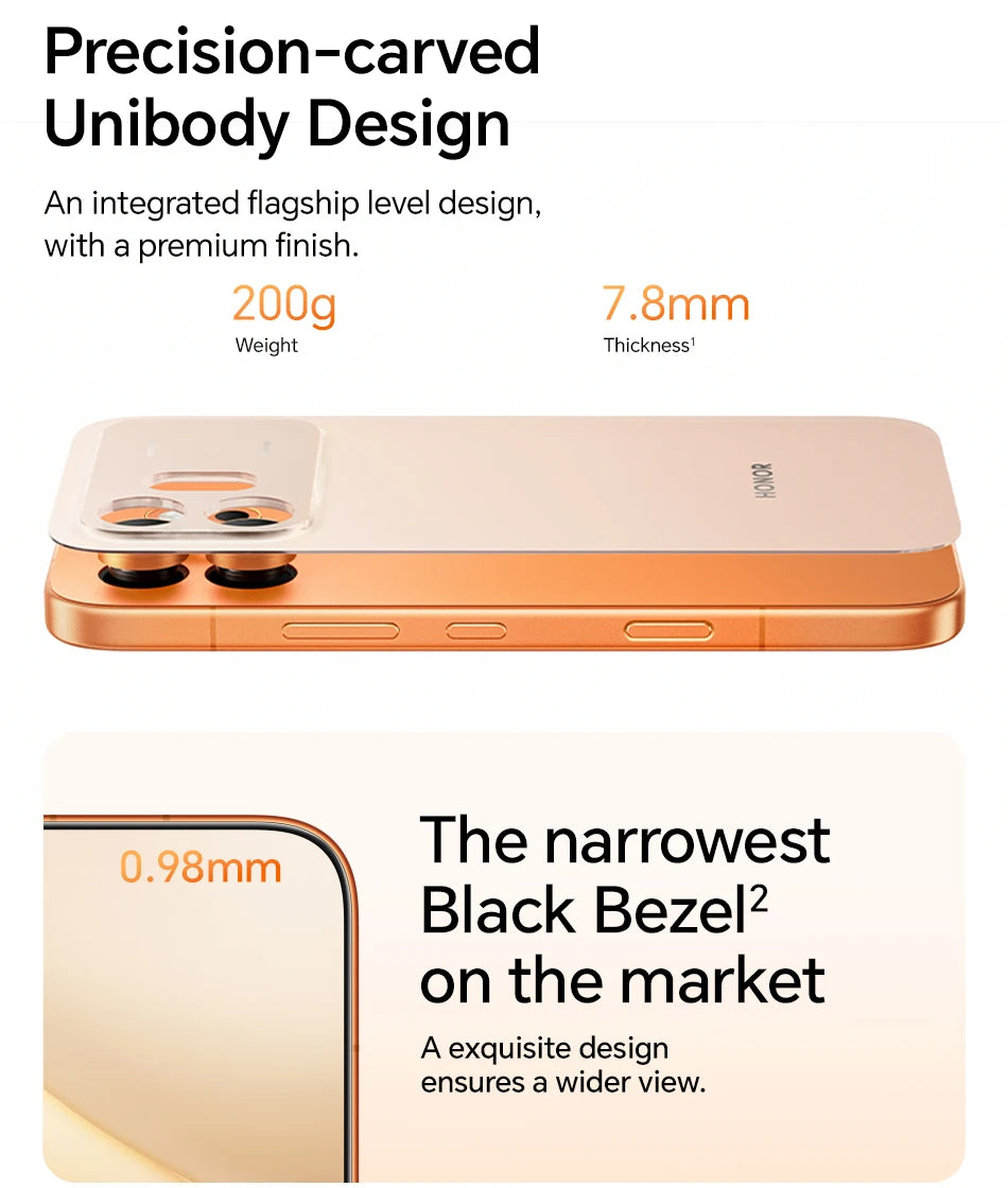 HONOR 600 Pro 5G Smartphone Snapdragon 8 Elite 200MP AI Ultra Night 6400mAh 80W Supercharge 50W Wireless 6.57"AMOLED AI Button