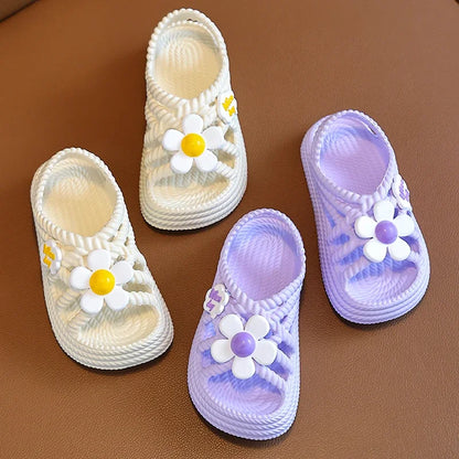 New Children's Slippers Summer Girls and Boys Bathroom Home Anti Slip Beach Shoes Soft Soled Baby Sandals