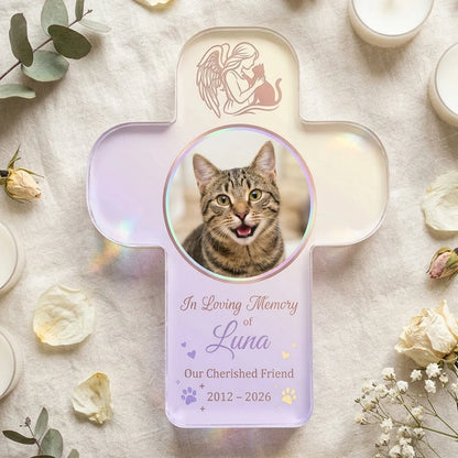 1pc Personalized Custom Pet Memory Plaque,Remembrance Souvenir,Table Decor,Custom Name & Date Text,Pet Lovers,Memorial Holiday