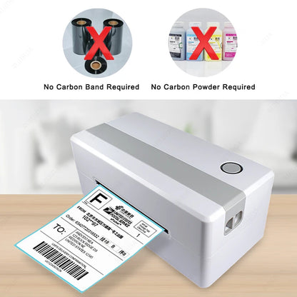 Width 40/50/60/70/80/90/100mm Self-Adhesive Stickers Shipping Thermal Label Barcode SKU Label Price Tag no Carbon Band Required