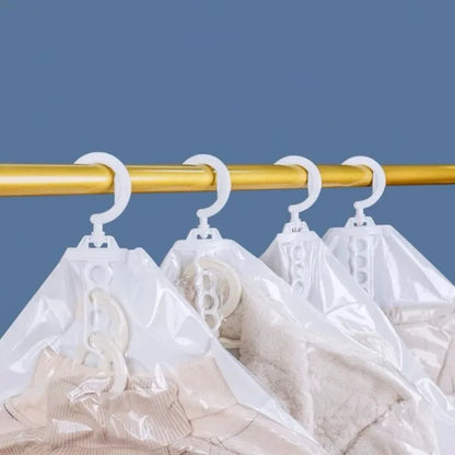 Hanging Vacuum Storage Bags Space Saver Bags Vacuum Seal Storage Bag for Suits Dress Coats Jackets Closet Organizer and Storage