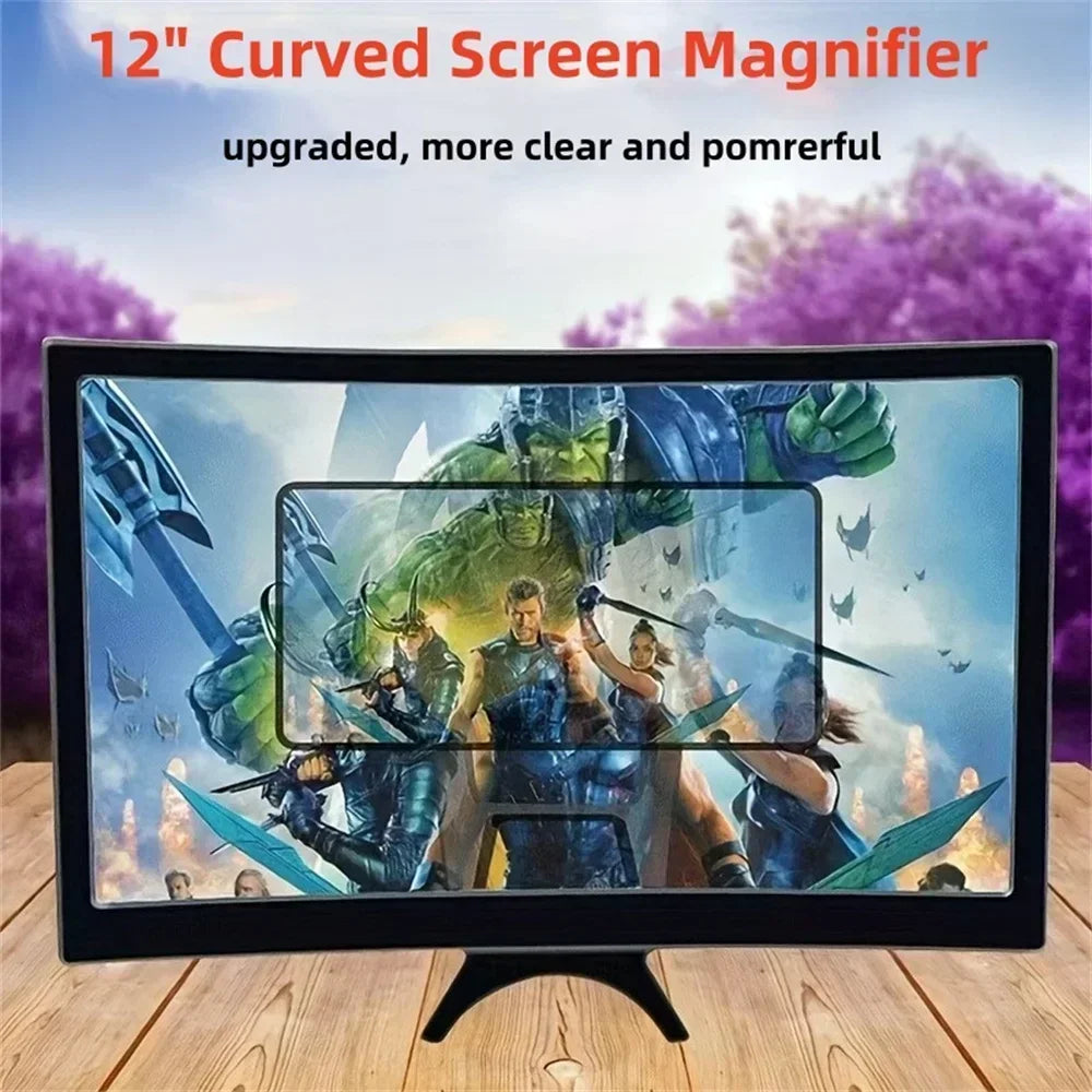 Mobile Phone Screen Protect Eyes HD Magnifier Movie Video Amplifier Holder Enlarger Screen Smart Phone Magnifying Curved Screen