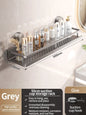 No Drill Suction Cup Suction Bathroom Rack Bathroom Shelf Toilet Space Aluminum Hanging Rack Bathroom Organizer Hang On The Wall