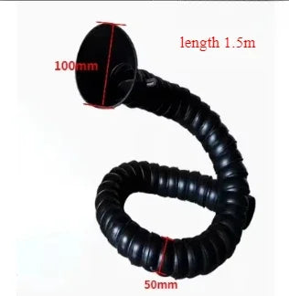 Flexible Smoke Exhaust Ventilator Pipe positioning bamboo tube suction air collector hood Industrial smoke extraction system