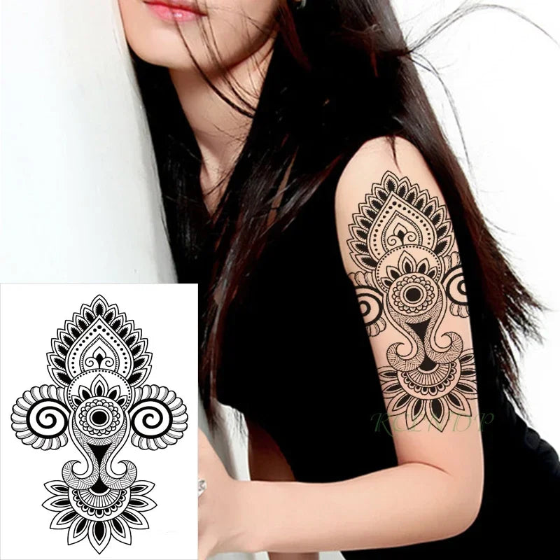 Waterproof Temporary Tattoo Sticker Joker Skull Letter Big Size Body Art Flash Tatoo Fake Tatto Stickers for Girl Men Women