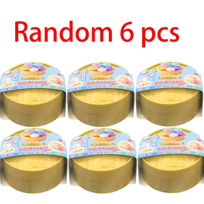 Blind Box Colorful Simulated Dumpling Squishy Relaxing Relieve Anxiety Antistress Enhance Happiness Rebound Squeeze Reliever Toy