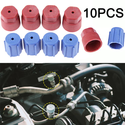 10pcs R134a Cap AC Caps 13mm & 16mm Air Conditioning Service AC System Charging Port Caps for Car Air-conditioning Replacement