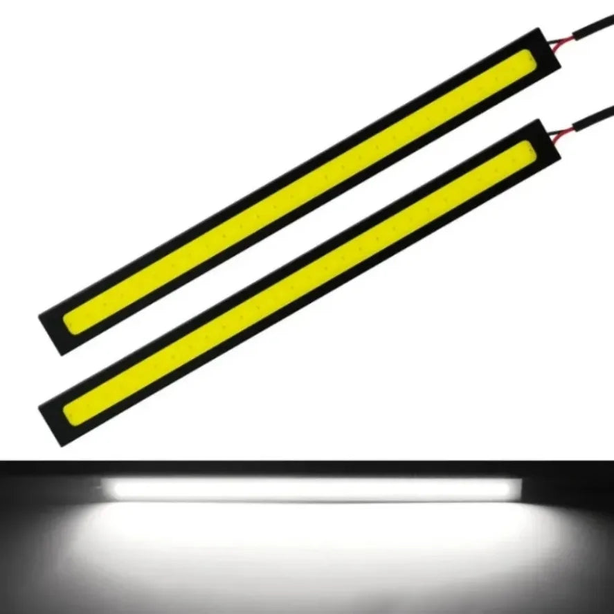 LED COB daytime running lights 17cm waterproof car lighting car interior design 12V 6500K high brightness strip lights
