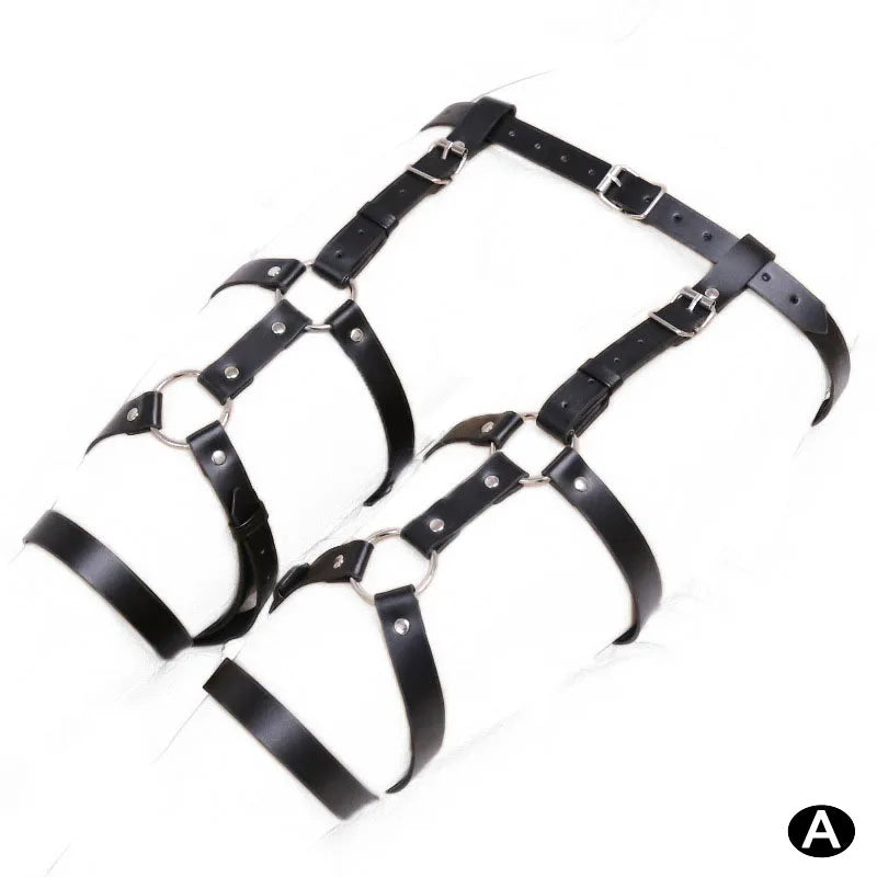BDSM Bondage Leg Restraints Leather Belt Pants Adult Games thigh ring cuffs Straps Sex Toys For Couples Women erotic underwater