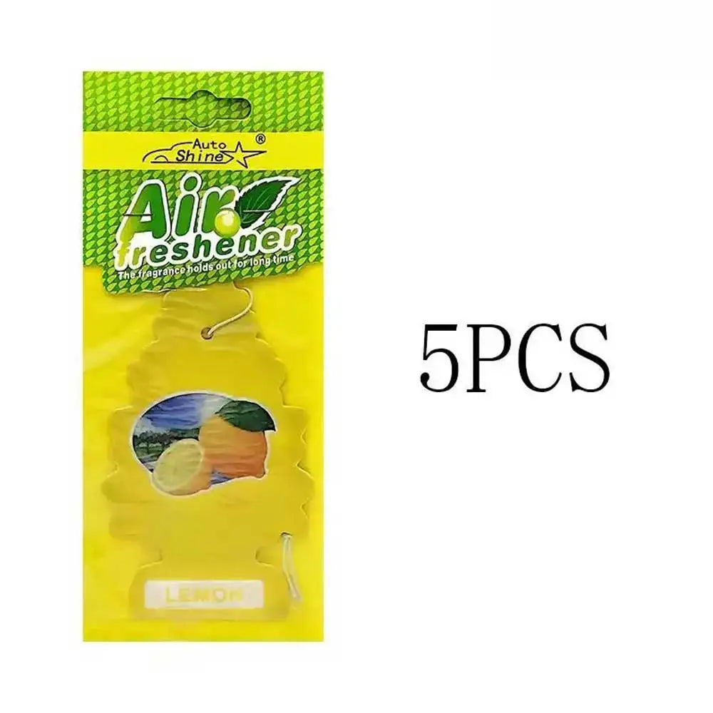 3-80pcs Christmas Tree Car Air Freshener Natural Aromatherapy Tea Paper Hanging Perfume Vanilla Auto Parts Interior
