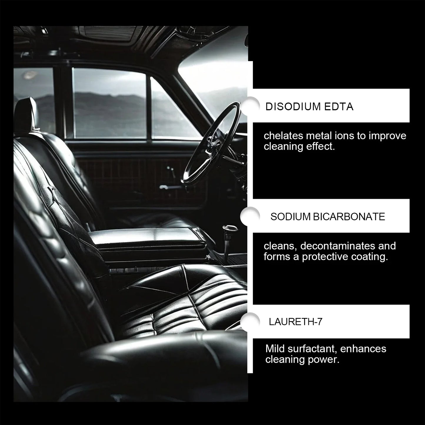 Multi Purpose Car Interior Cleaner Spray Wash Free Ceiling Leather Fabric seat cleaner powerful stain removal Detailing Liquid