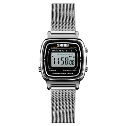 SKMEI 1901 Luxury Women Watches Small Dial Digital Chrono Calendar Watch Waterproof Ladies Wristwatch Clock Montre femme 1620