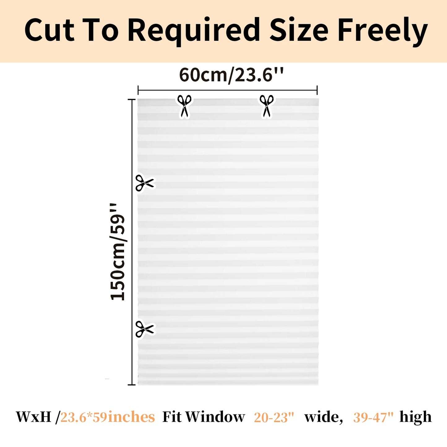 No Drill Blinds Stick on Curtains Blinds for Bedroom Kitchen Bathroom Windows Light Filtering Privacy Protection with Clips