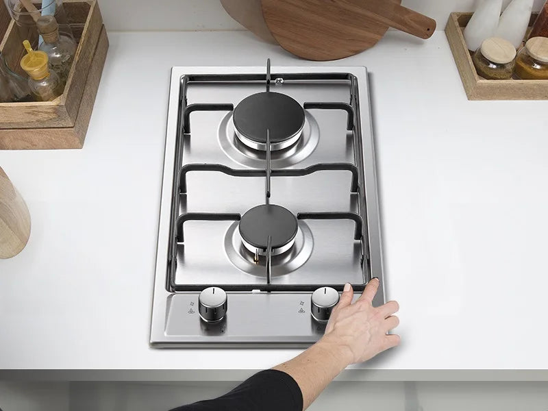 TopStrong 2/4/5 Burner 4200W Stainless Steel Auto Flame Protection Built-in for Natural Gas/Propane, Easy Clean, 30cm‌ Gas Hob