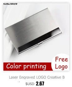 Luxury Wallet PU Leather Business ID Credit Card Holder For Women Men Fashion Brand Metal Aluminum Card Case