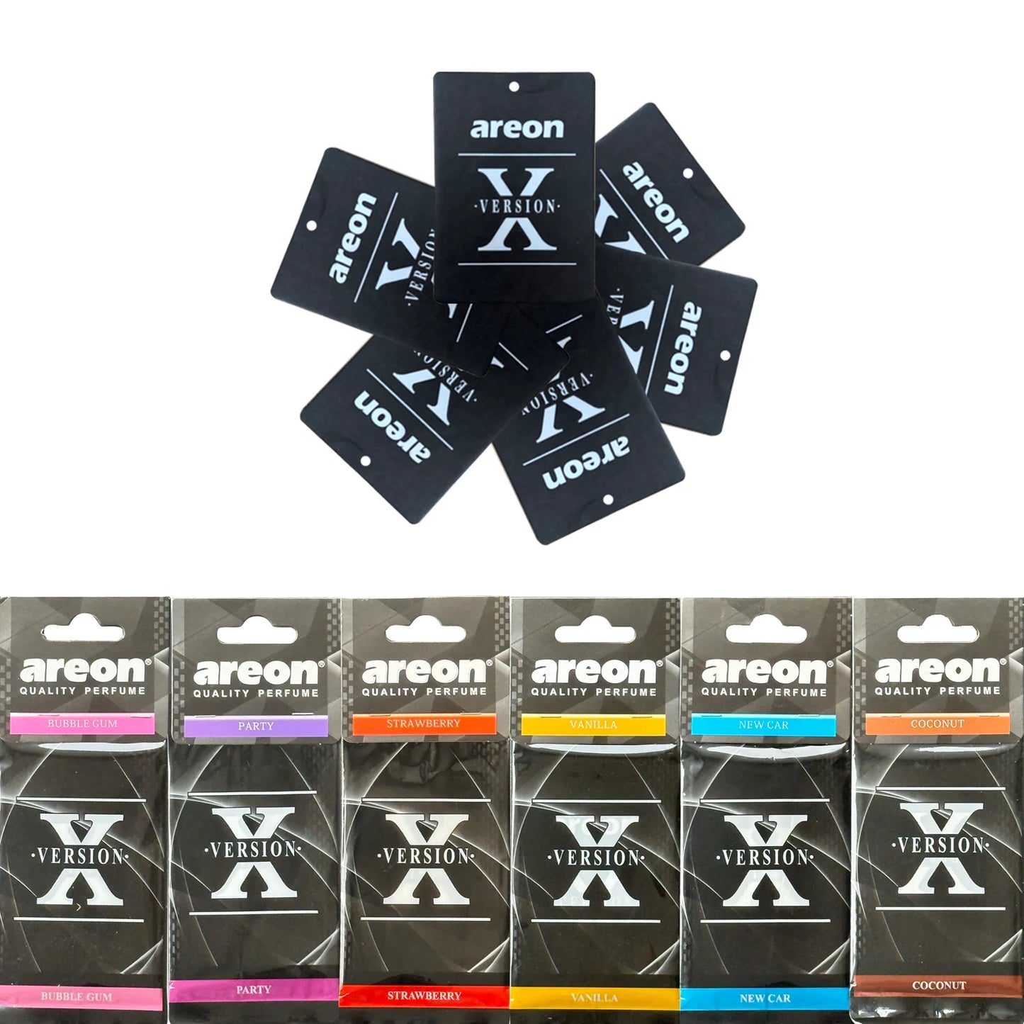 Our High-Quality [Shape X] car air fresheners, which can be used as decorations for car rearview mirrors, are available in sets