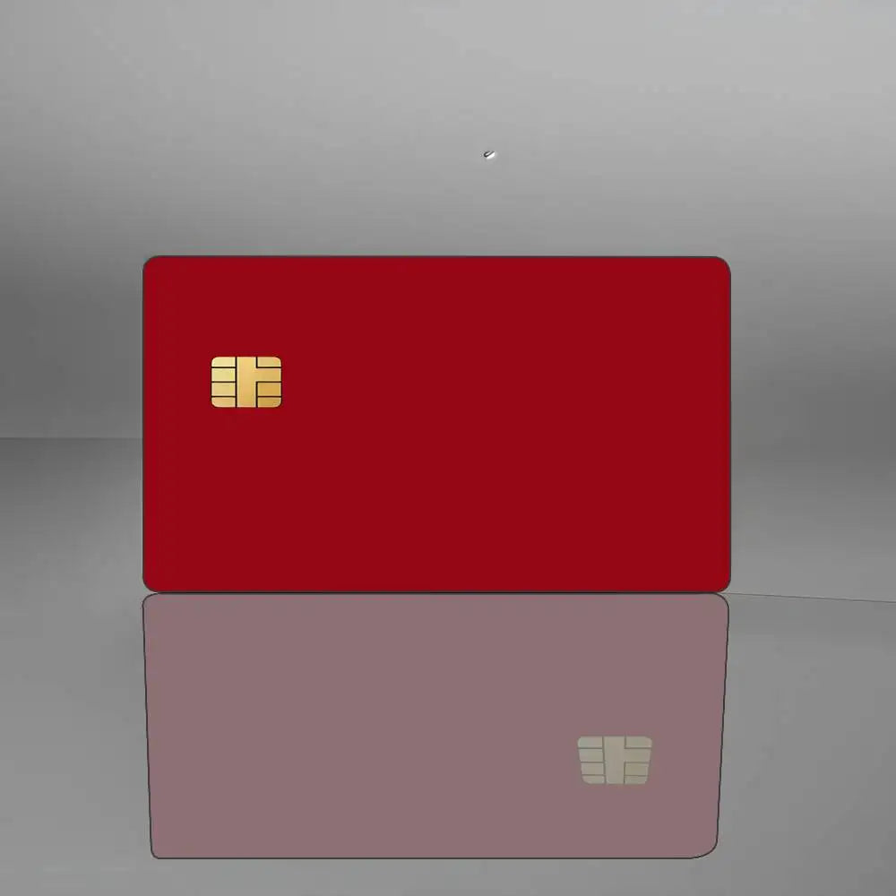 Solid Color 1 Set Of 4 Pcs Matte Film Cover Skin Sticker For Credit Card Bank Debit Bus Card