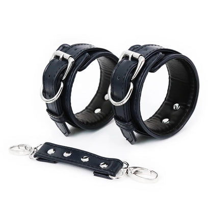 Professional BDSM Red Leather Harness Set Collar Handcuffs Restraint Kit for Women Slave Role Play Fetish Gear Adult Game Toy