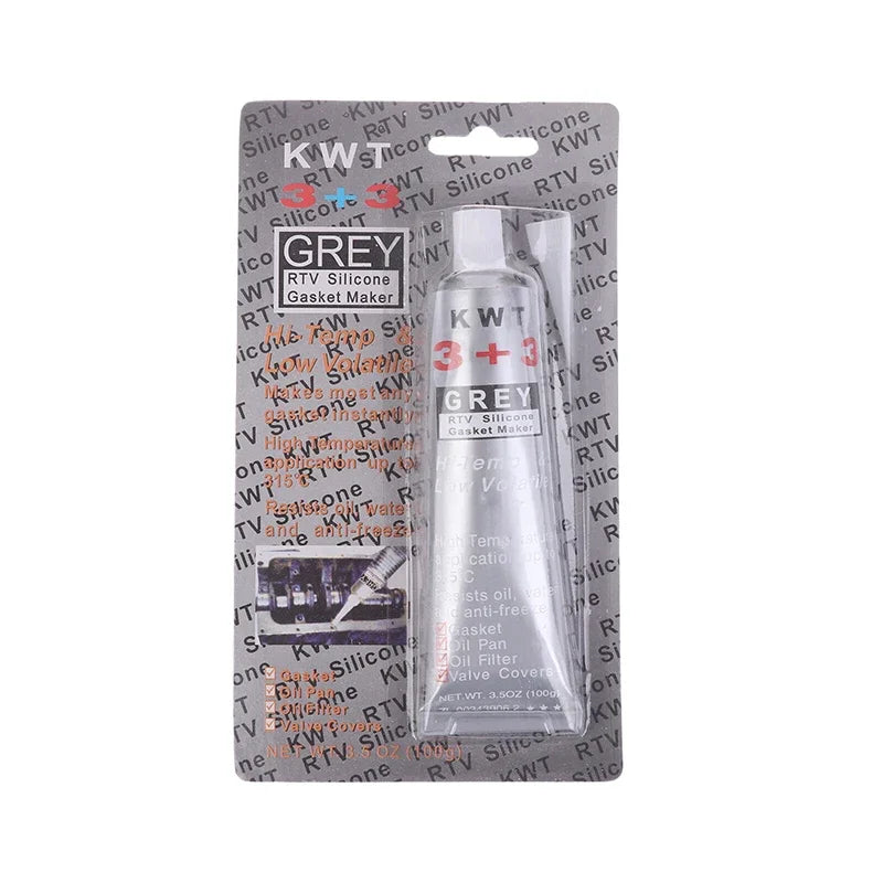 1pc Car Sealant RTV Silicone Gasket Maker 3 3 Black Hi-Temp Sealant Oil Resistant for Engines Automotive Sealant