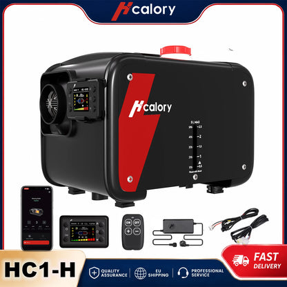 Hcalory HC1-H 8KW Diesel Air Heater 12V All in One Parking Heater with 1.5M Extension Cable Wire, Portable Diesel Heater with Auto Start Stop for Car Truck RV Camper Boat Indoor Outdoor Use
