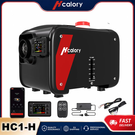 Hcalory HC1-H 8KW Diesel Air Heater 12V All in One Parking Heater with 1.5M Extension Cable Wire, Portable Diesel Heater with Auto Start Stop for Car Truck RV Camper Boat Indoor Outdoor Use