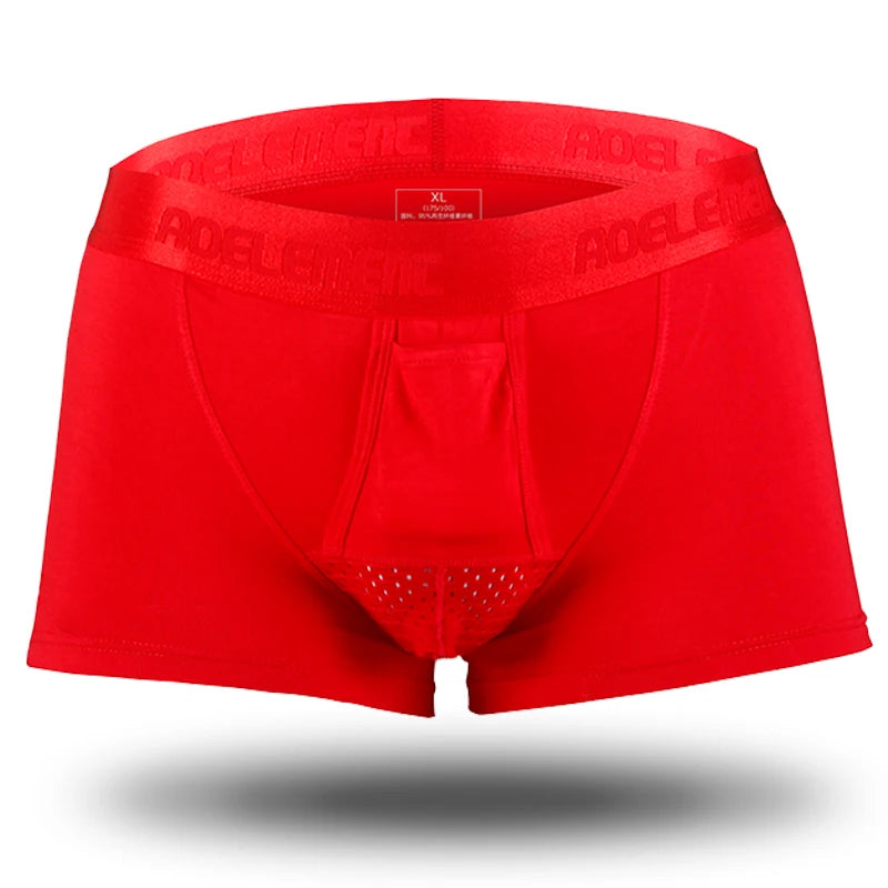 Bullet separate underwear Men's ventilated summer dry underpants Ice silk bag ice healthy boxers