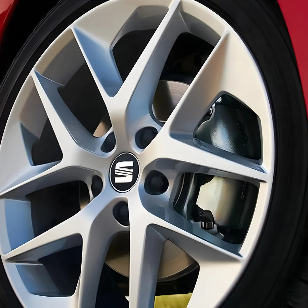 4Pcs 55/56/63mm Car Wheel Tire Center Emblem Cover Hub Caps Sticker for seat cupra Ateca Leon 6f 6j FR Mk2 Mk3 5f 1p lbiza Exeo