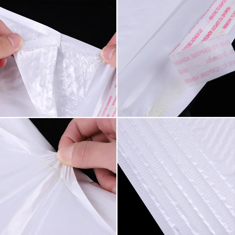 Universal Shipping Bags White Foam Envelope Adhesive Mailing Waterproof Bag Padded Envelopes for Magazine Lined Bubble Mailer
