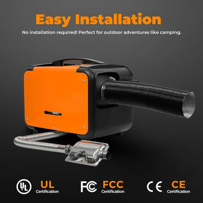 Sunster 8KW 12V 24V Diesel Air Heater With Sound Dampeners LCD Switch Car Parking Heater For Car Trailer Truck Diesel Parking Heater