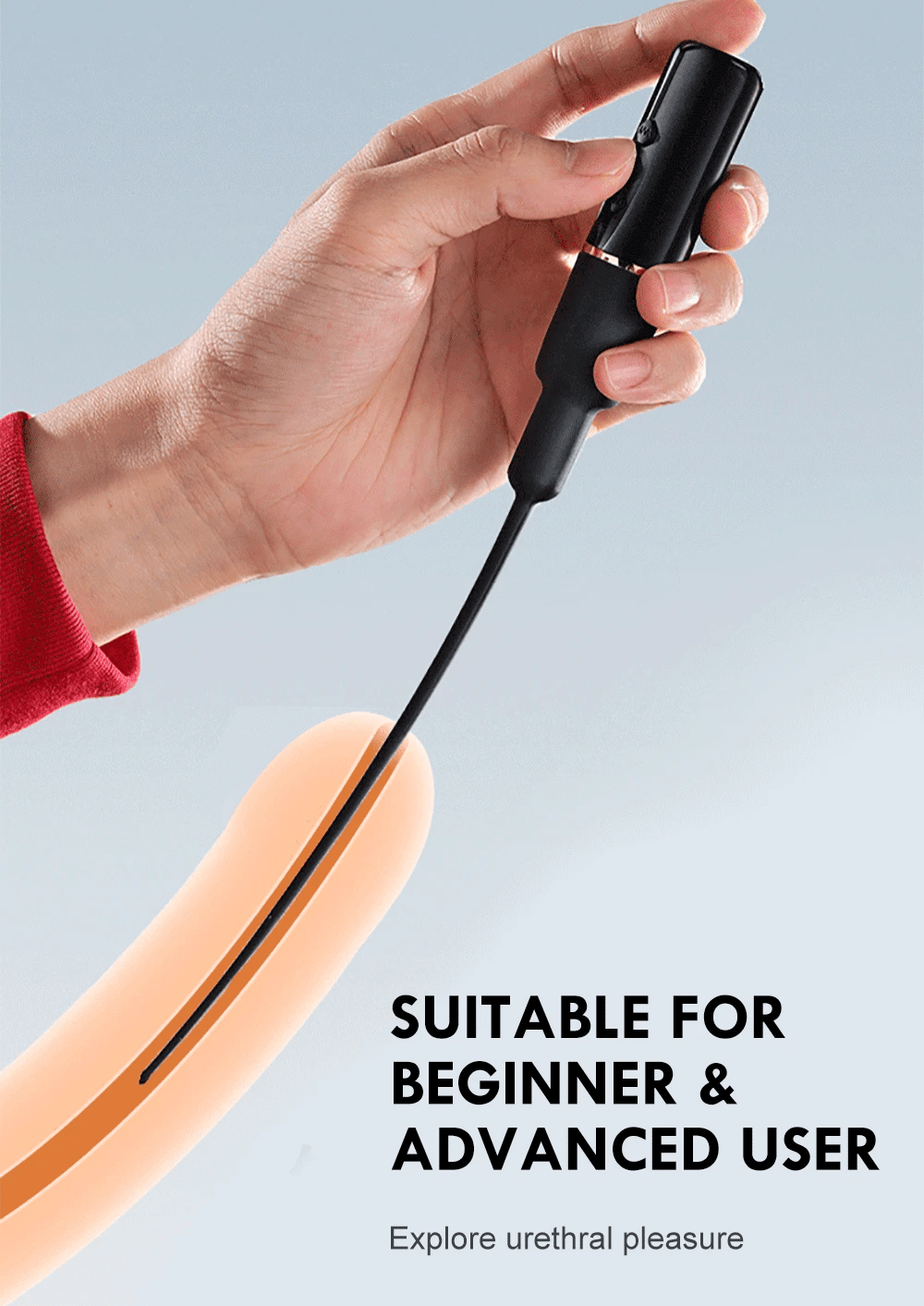 10 Frequency Urethral Vibrator Catheter Penis Plug Sex Toy for Men Vibrating Urethral Plug Penis Insertion Urethra Sound Dilator