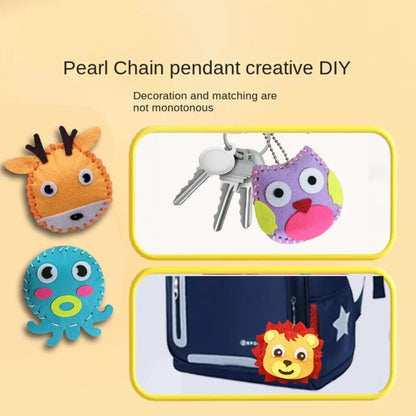 Educational DIY Sewing Set Sewing Non-woven Fabric Craft Kit Cartoon Animal Handmade Art Beginners