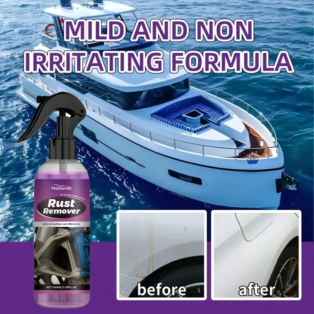 New Universal Rust Remover Spray Powerful Formula Efficient Prevents Re Rusting Fast Cleaning for Ships Cars