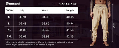 Mens Medieval Ankle Pants Renaissance Viking Pirate Lace Up Tapered Halloween Linen Costume Trousers Cargo Pants
