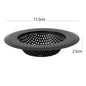 Black Stainless Steel Mesh Sink Strainers Kitchen Bathroom Sink Filters Sink Strainer Drain Hole Filter Trap Waste Screen S/M/L