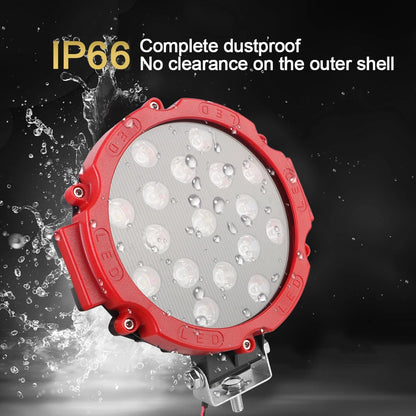 Spot Beam 7 inch Round LED Light Bar 51W LED Work Light For Truck Tractor 4x4 Off Road Driving Light